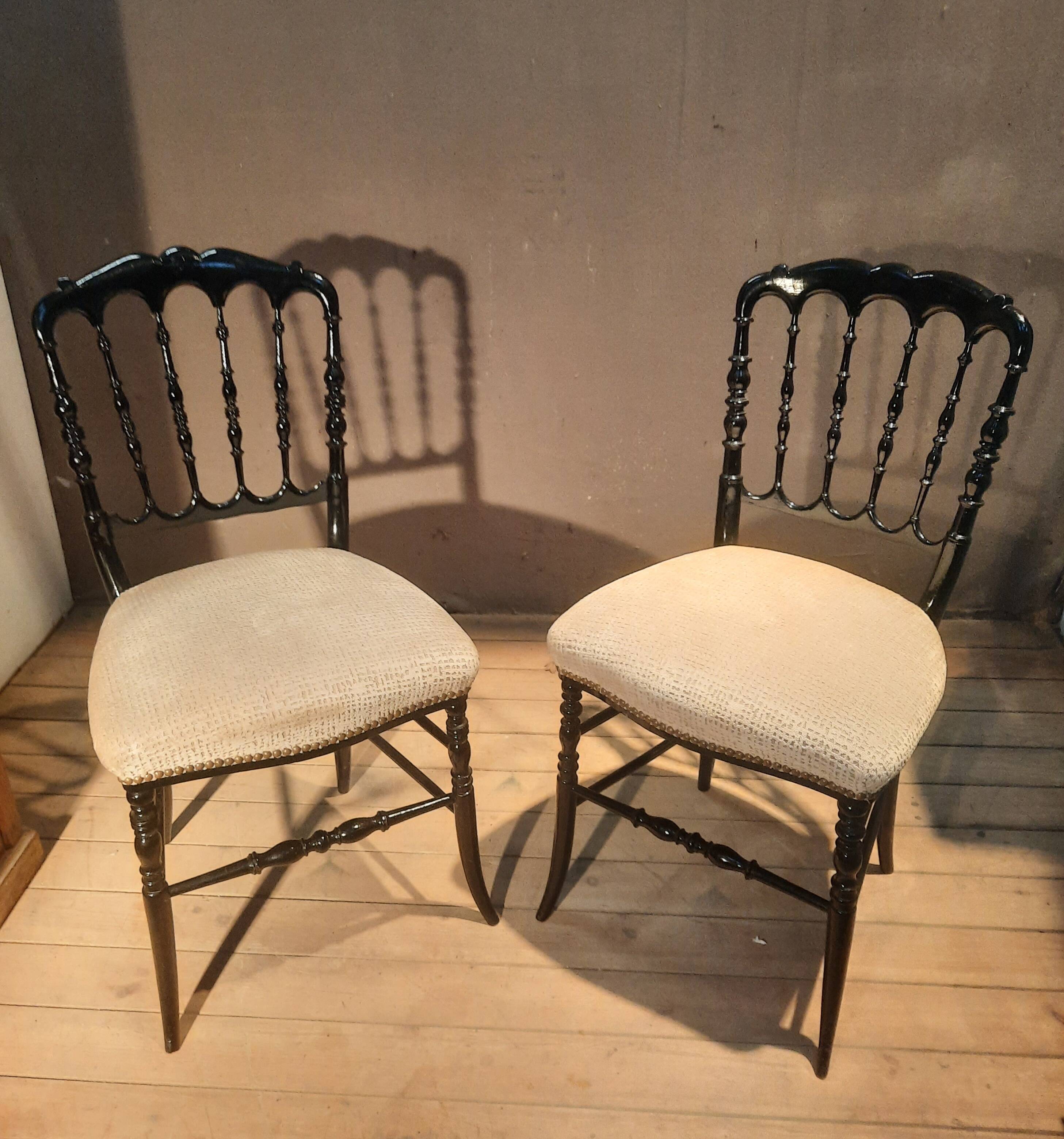 Pair of Napoleon III chairs