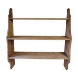 Large solid pine wall shelf