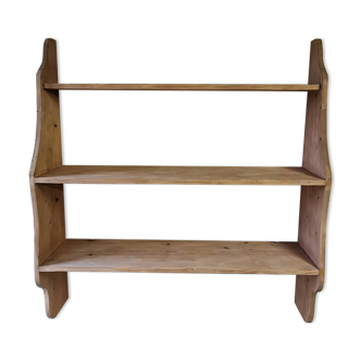 Large solid pine wall shelf