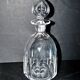 Saint-louis bristol flat-ribbed cut crystal whisky decanter? h25.5cm