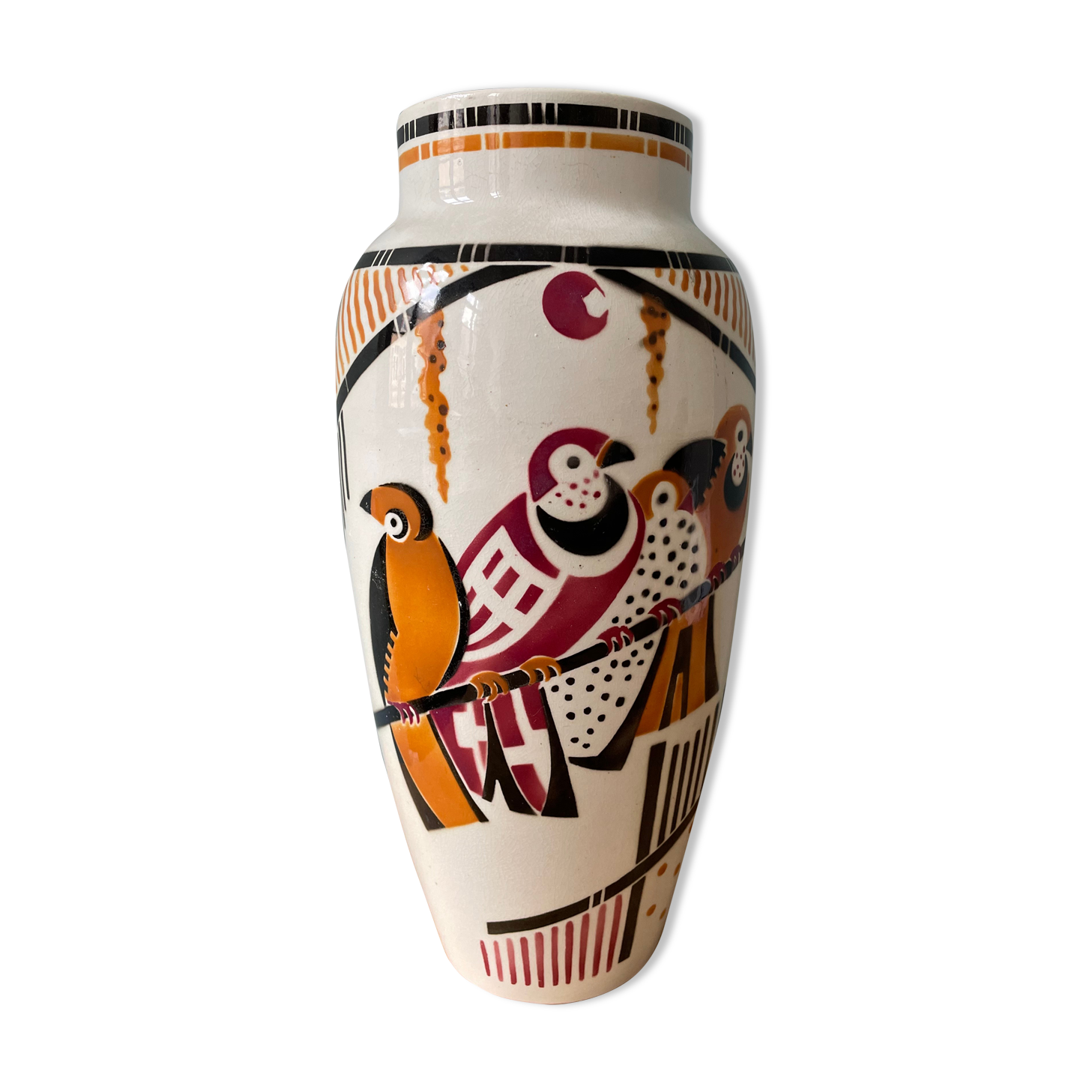 Art Deco vase Keller and Guérin, Lunéville, 1930