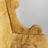 Wear consistent with age and use. Mid-Century Fir wood bench