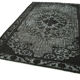 Hand-knotted vintage turkish 1970s 191 cm x 293 cm black rug