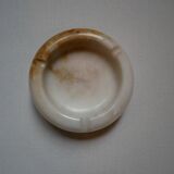Vintage mineral stone ashtray, handcrafted country decoration