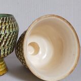 Duo of sacrificed ceramics Pottery by Pieter Groeneveldt 60s
