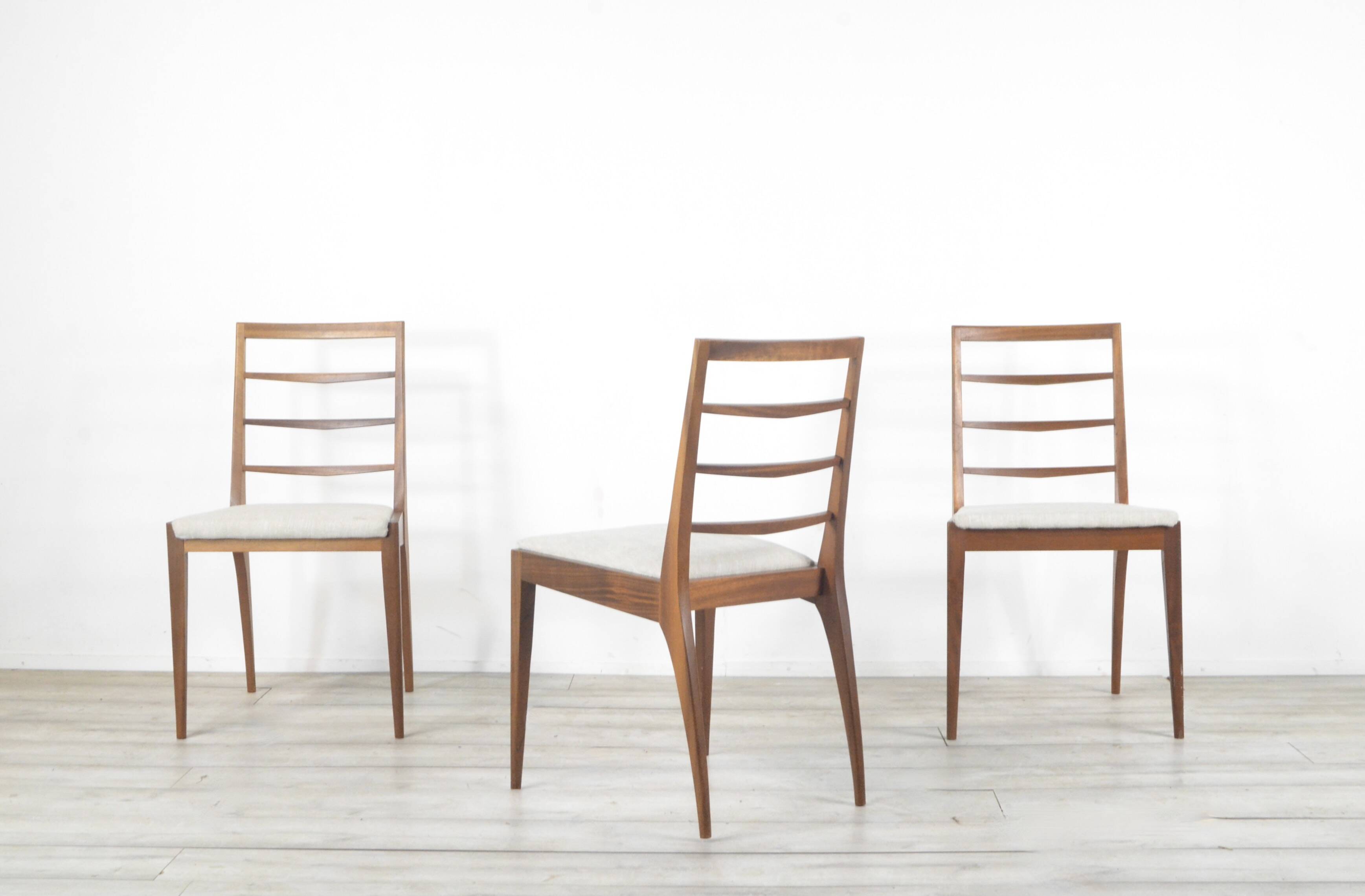 Set Of 4 Midcentury McIntosh Teak Chairs. Vintage Modern / Retro / Danish S