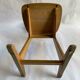 Suite of 6 chairs foot compass 1960 beautiful blond patina