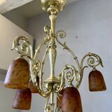 Art Deco tulip chandelier Daum