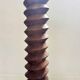 Brutalist hand-carved wooden pedestal, France
