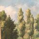 Landscape painting at the river