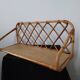 Rattan wall shelf