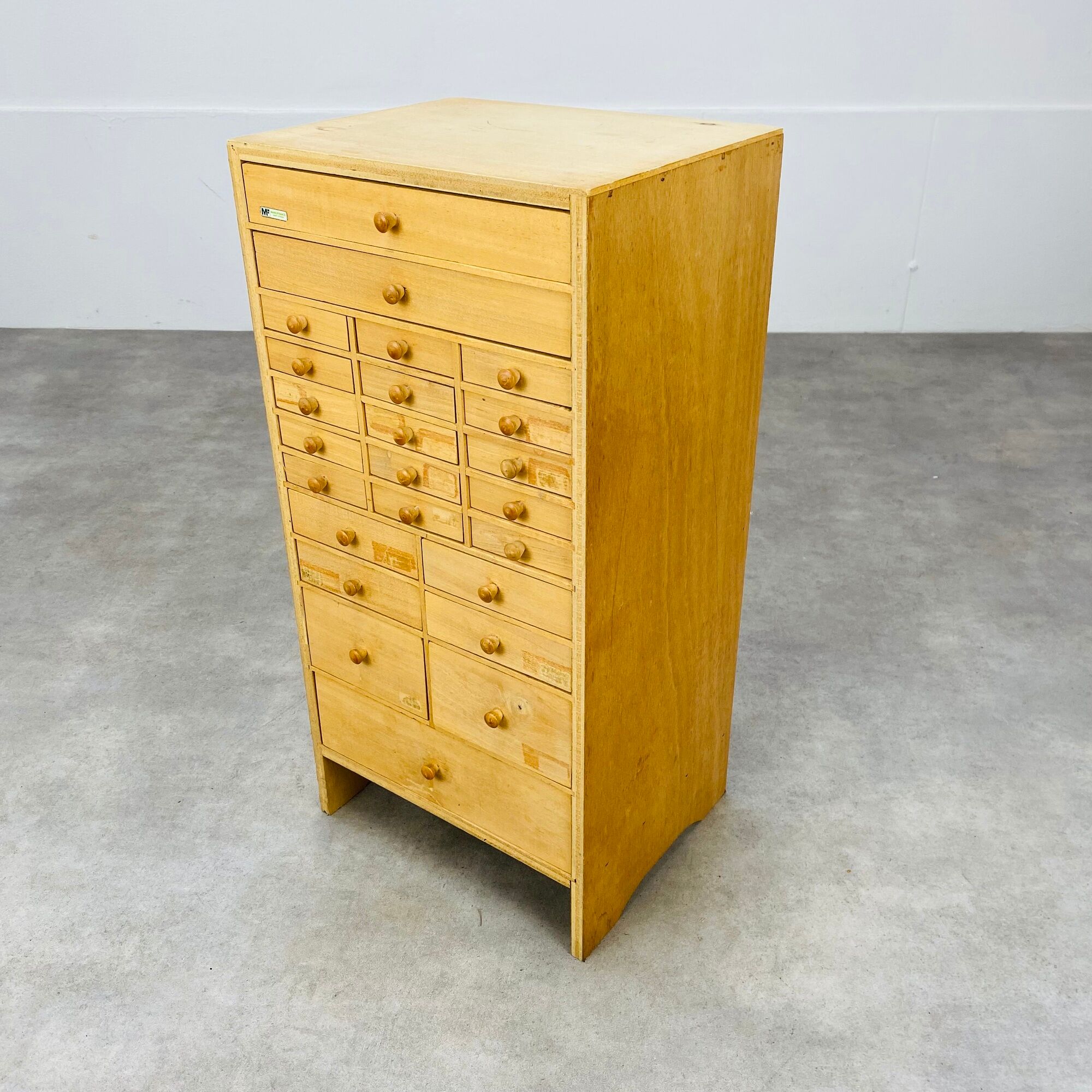 Watchmaker's furniture layette Manu France drawers