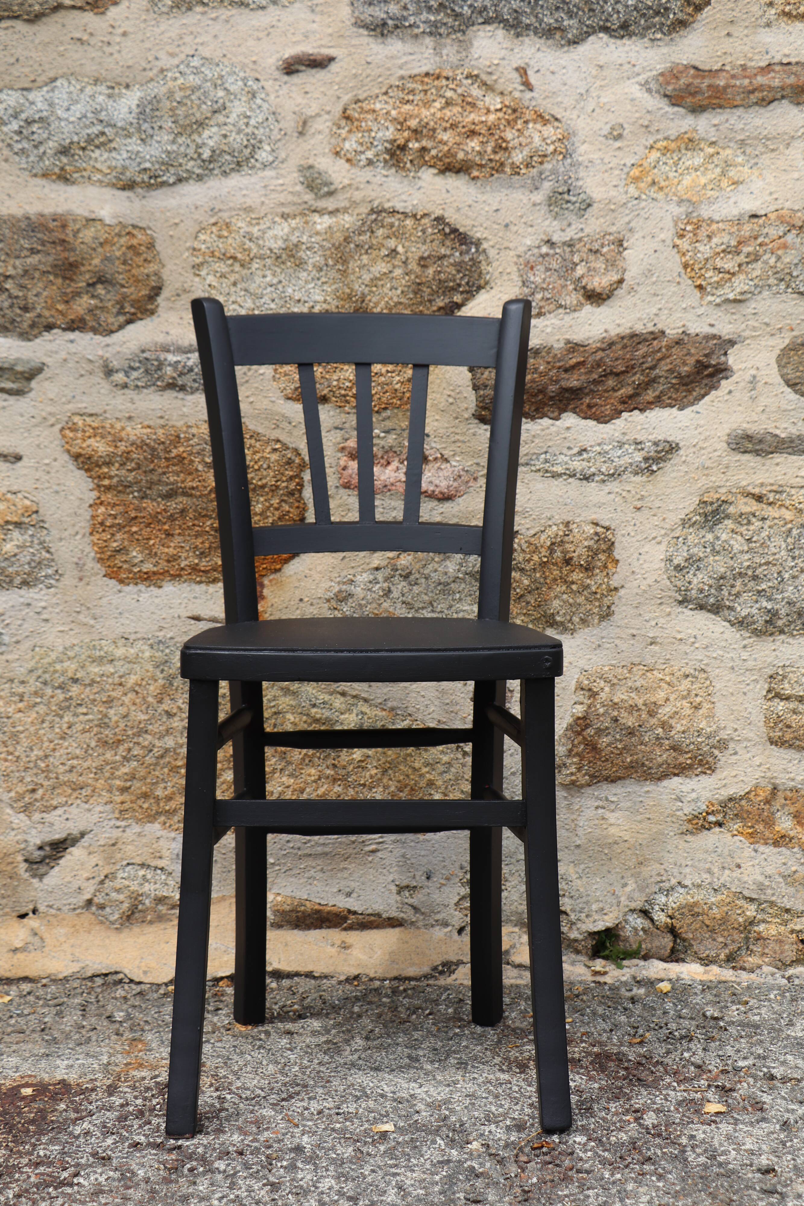 Vintage black bistro chair