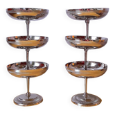 Set of 6 stainless steel ice cream/dessert cups