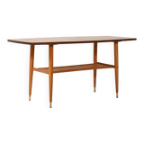 Coffee table in teak with boat shape