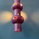 Suspension vintage en céramique rose violette West Germany