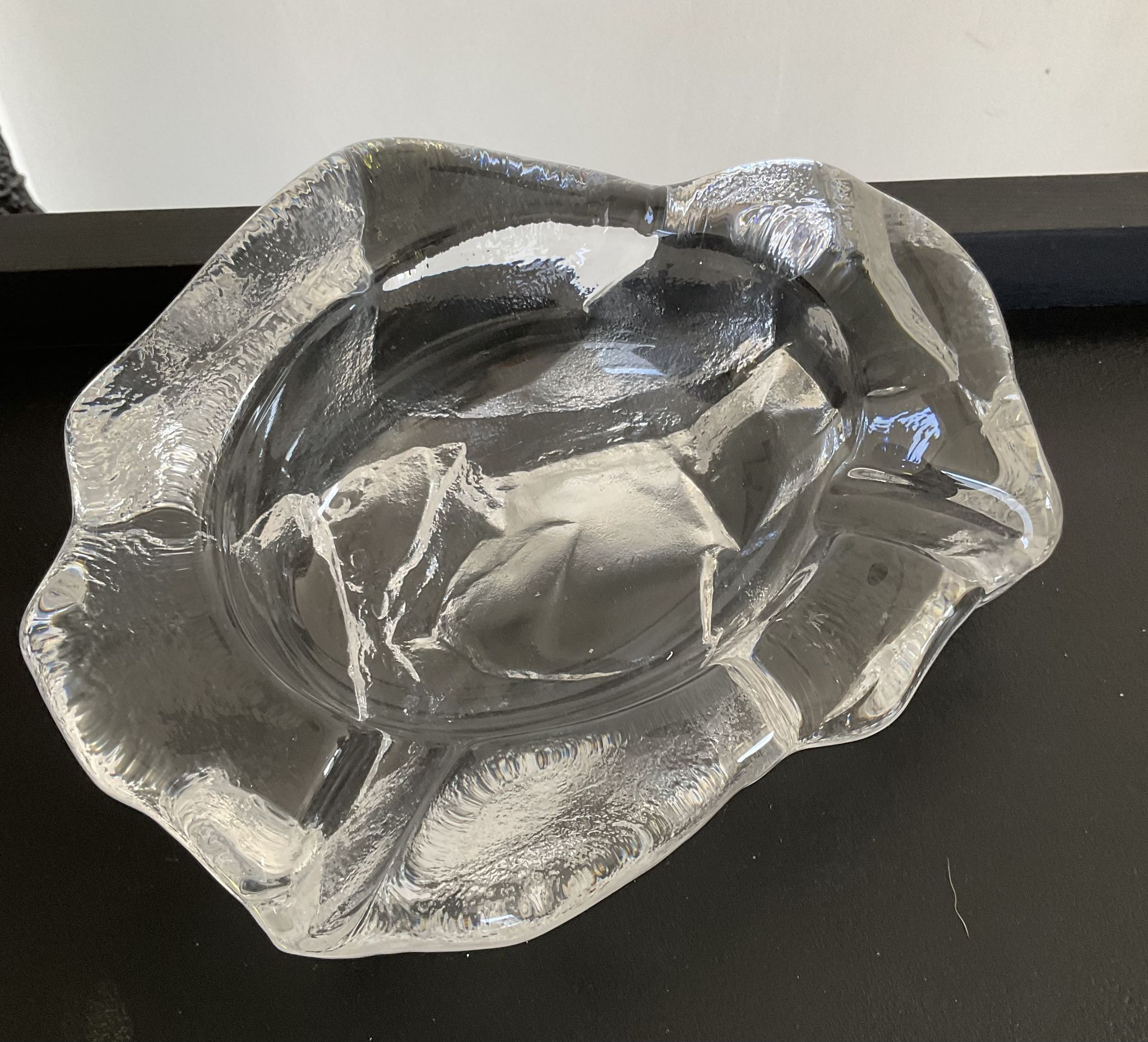 Trinket bowl vintage in 70s glass paste