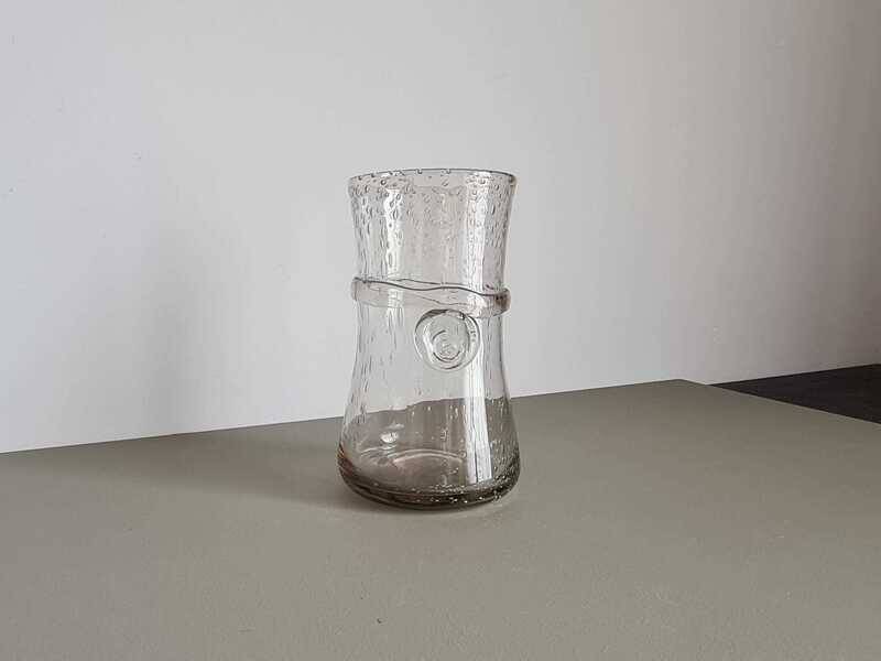 Bubble glass vase from Biot, France | Hand-blown vintage