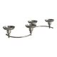 Shiny stainless steel candlestick holder