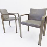 Lot de 2 fauteuils en cuir Matteo Grassi Golfo Dei Poeti