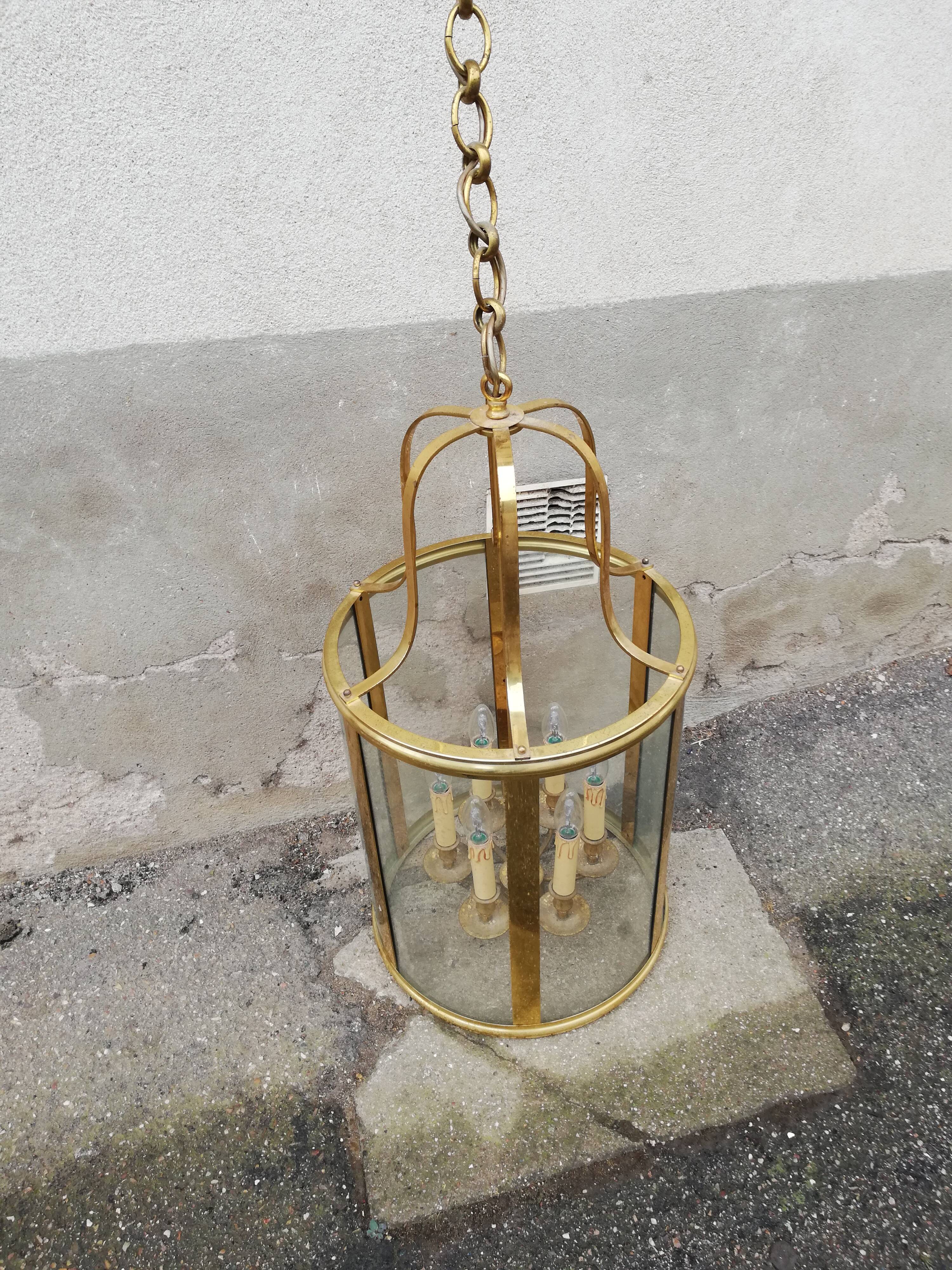 Vintage brass lantern
