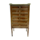 Mahogany and burl chest of drawers, 19th century