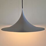 Silver colored Semi pendant lamp by Bonderup & Torsten Thorup for F&M