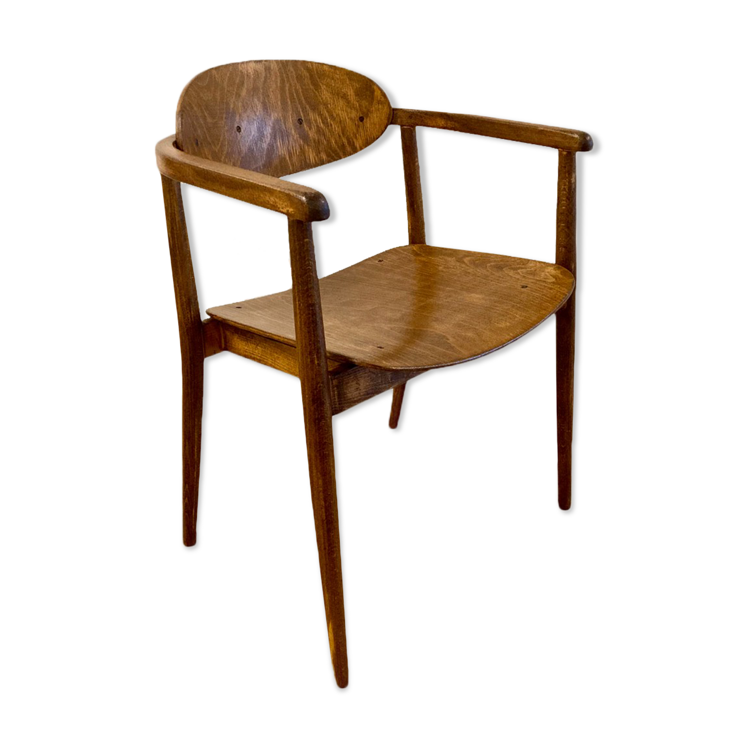 Vintage wooden armchair