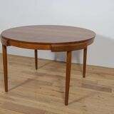 Mid-Century Teak Dining Table & Chairs by Hans Olsen for Frem Røjle, Denmark, 1960s, Set of 5