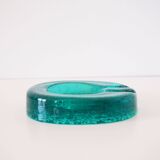 Turquoise annealed glass pocket empty