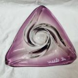 Corbeille à fruits Cristal mauve 1970