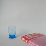 set of 4 art deco turquoise water glasses 1930