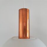 Copper and Glass Pendant Lamps from Hiemstra Evolux, 1960s, Set of 2