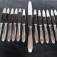 12 + 1 Orbrille knife silver metal art deco period
