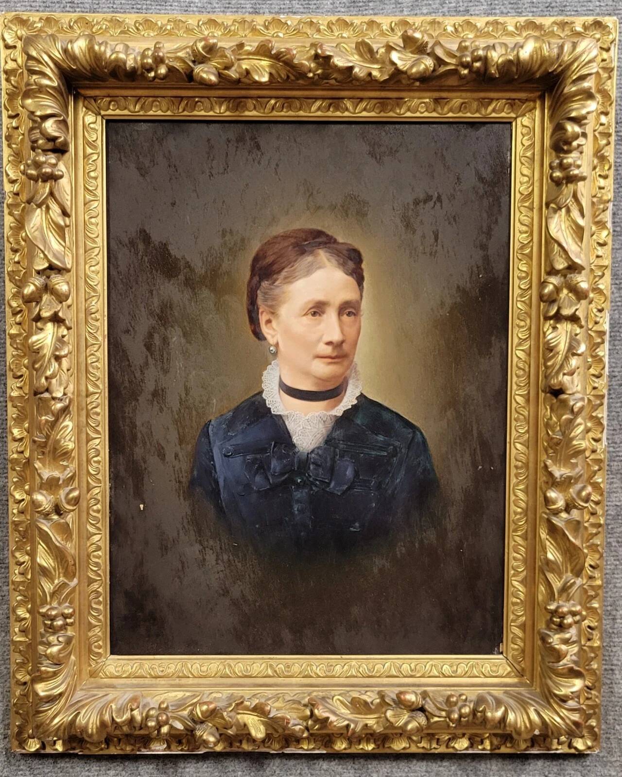 Jules-Emile Saintin: Painting Portrait of a notable