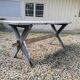 tAble vintage wooden farmhouse 2m, X feet