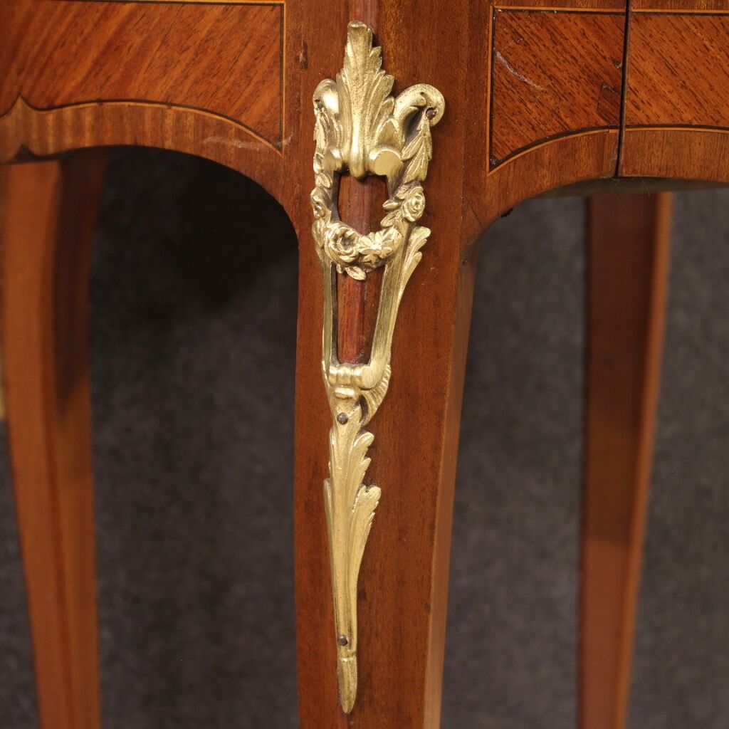 Napoleon III style side table with marble top