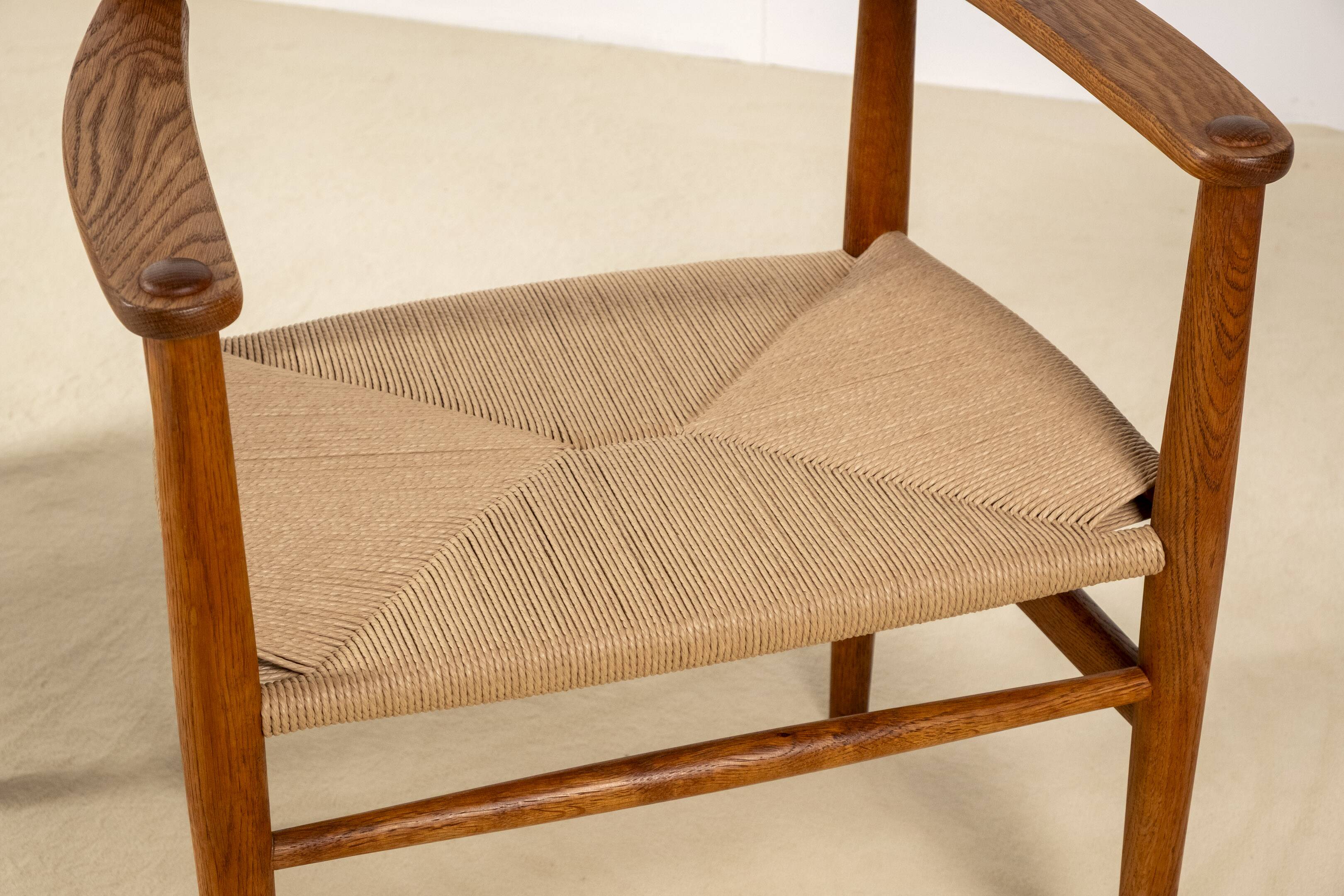 2x Hans J. Wegner CH37 in oiled oak, 1970s Denmark