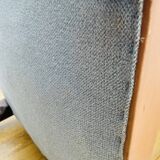 19th century corner armchair in solid pegged oak and imitation leather