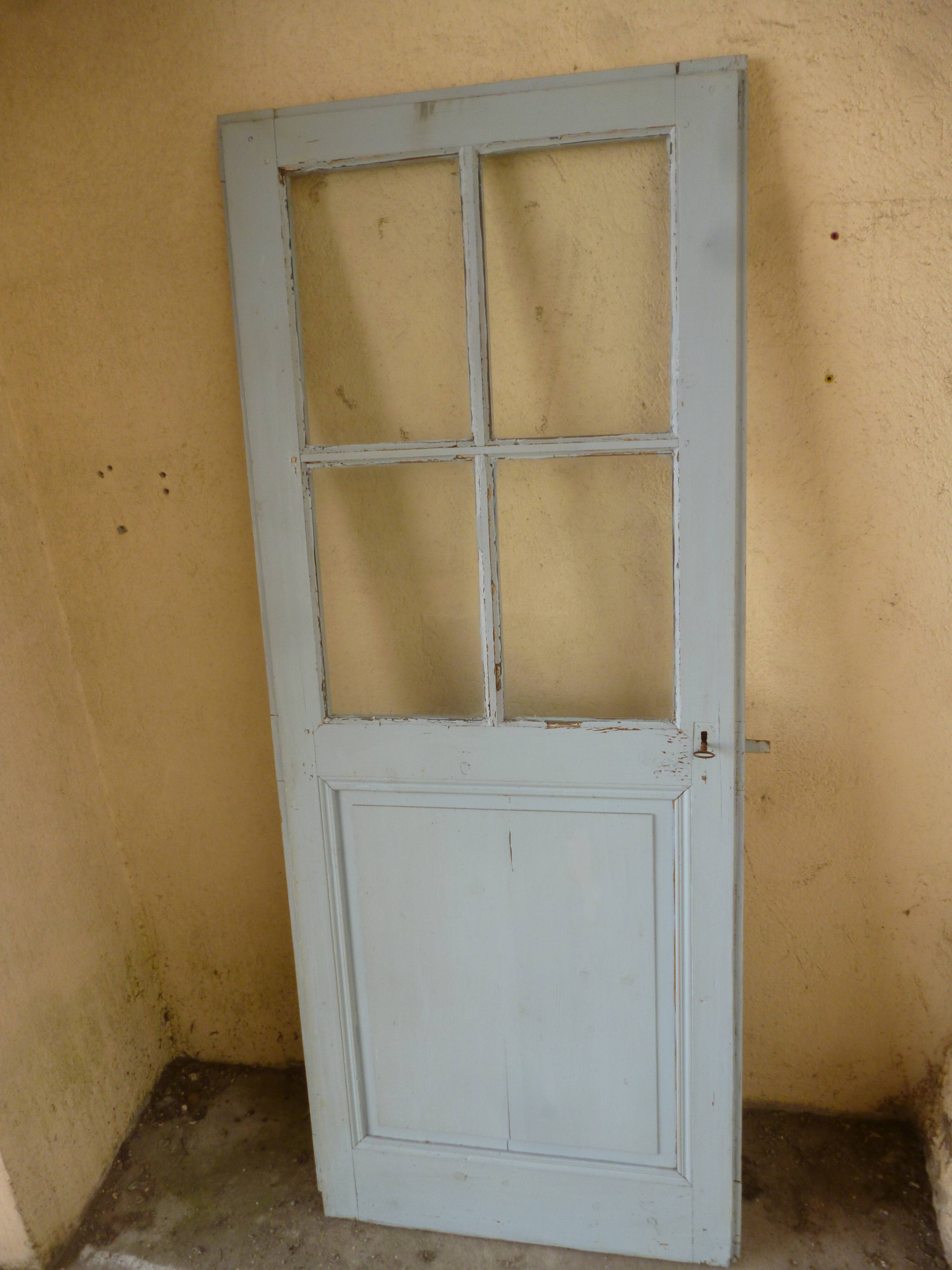 Old door blue patina