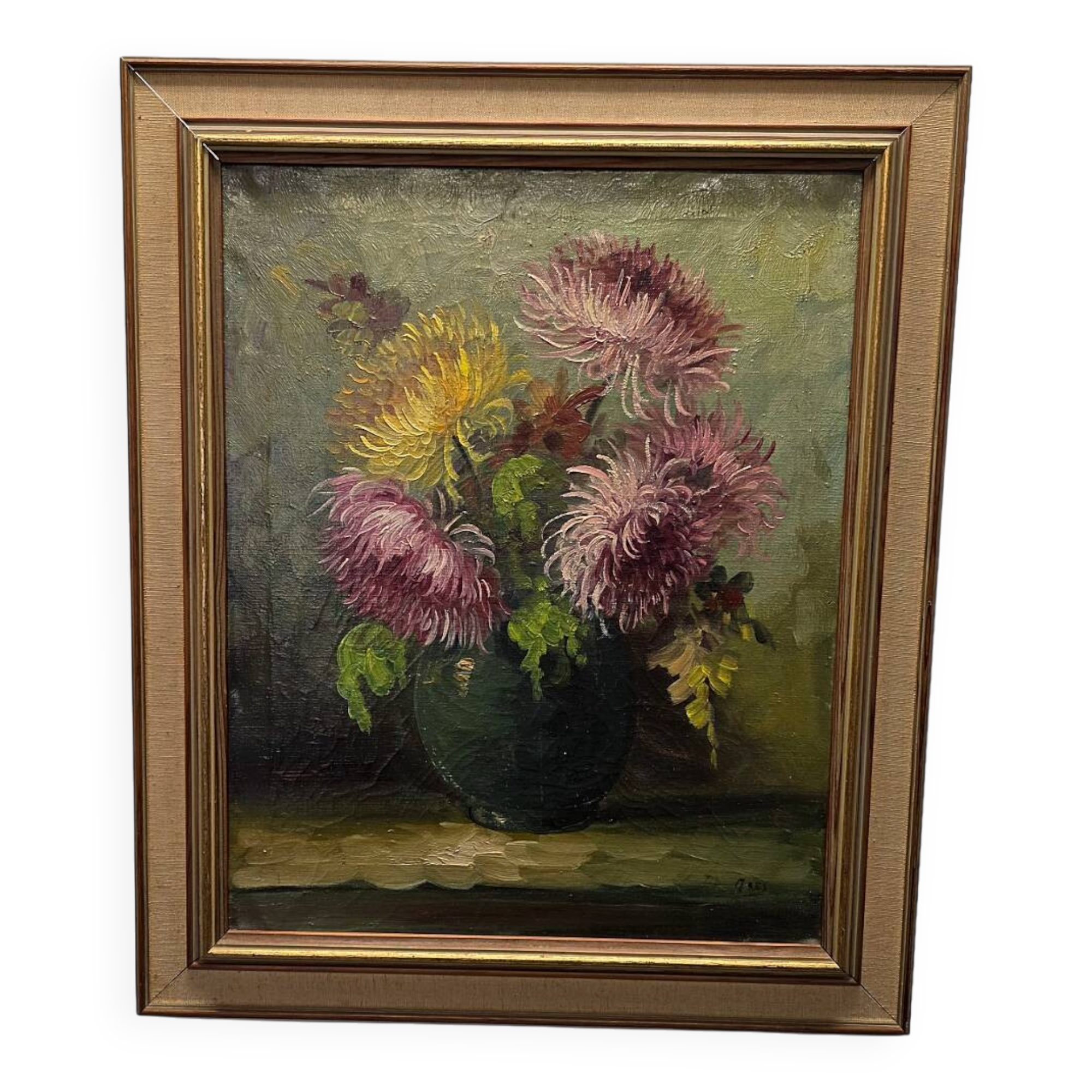 Still Life With Chrysanthemums Tilly Moes, 1960s