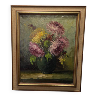 Still Life With Chrysanthemums Tilly Moes, 1960s