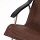 Fauteuil à bascule pliant en cuir design par Takeshi Nii, années 1950
