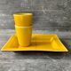 Set plat & gobelets Jars Tourron citron