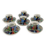 Set of 6 Metropol espresso cups by Barbara Brenner for Rosenthal, 90