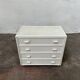 White rattan chest of drawers