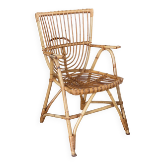 Rattan armchair 1950