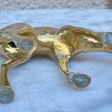Vintage fawn solid brass animal