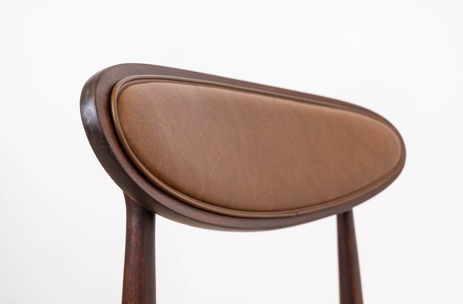 Mid Century Modern Dining Set, Round Table with 6 Fredrik Kayser Chairs
