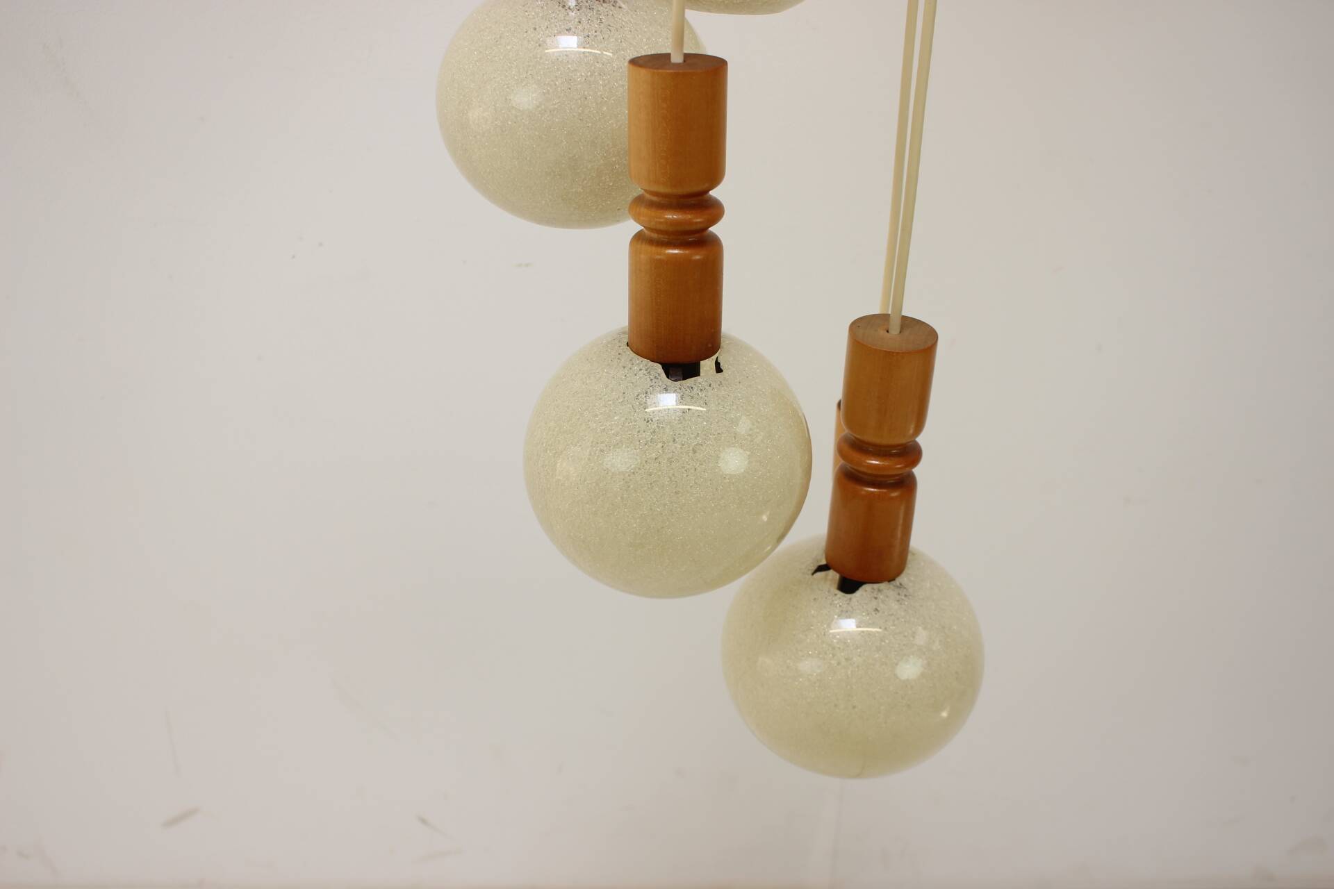 1970s Cascade Chandelier with Plastic Shades, Czechoslovakia
